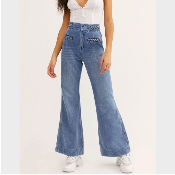 Free People Seasons in the Sun denim jeans - Picture 3 of 12